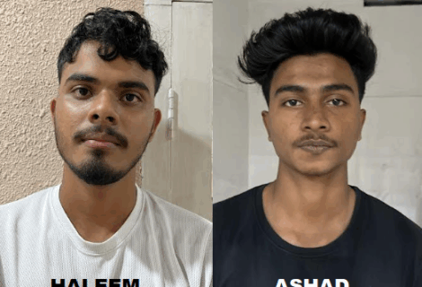 റോഡിലൂടെ  നടന്നു  പോവുകയായിരുന്ന  യുവതിയെ   ലൈംഗികമായി  ഉപദ്രവിച്ച  കേസിൽ  2  യുവാക്കൾ  അറസ്റ്റിൽ