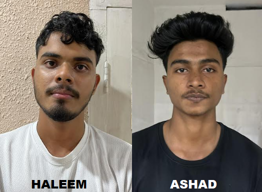 റോഡിലൂടെ  നടന്നു  പോവുകയായിരുന്ന  യുവതിയെ   ലൈംഗികമായി  ഉപദ്രവിച്ച  കേസിൽ  2  യുവാക്കൾ  അറസ്റ്റിൽ