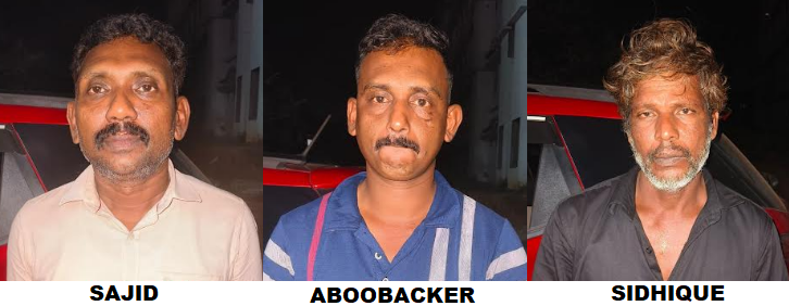 മോഷ്ടാക്കൾ  പിടിയിൽ