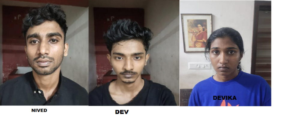 തൃപ്പൂണിത്തുറയിൽ കഞ്ചാവ് വേട്ട യുവതിയടക്കം 3 പേർ അറസ്റ്റിൽ