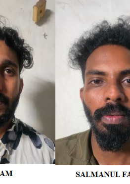 ഓപ്പറേഷൻ  തൂഫാൻ -  രാസ ലഹരിയുമായി യുവാക്കൾ പിടിയിൽ